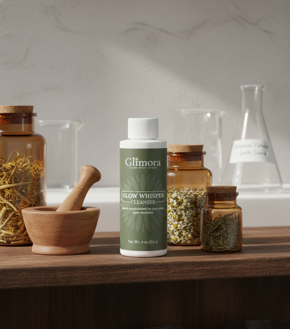 Glimora GlowWhispher Cleanser |  Nourishing Daily Facial Wash | Made in USA
