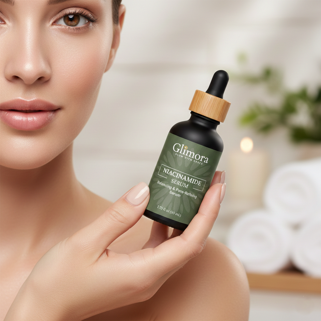 Glimora Niacinamide 5% + Hyaluronic Acid Serum | Pore-Refining & Barrier Support