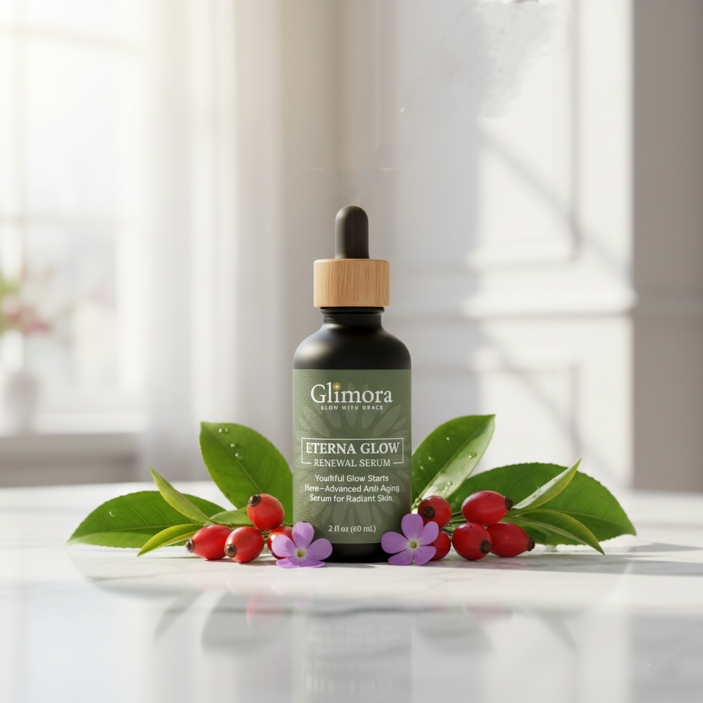 Glimora EternaGlow Renewal Serum |  Advanced Peptide & Antioxidant Treatment |  Made in USA