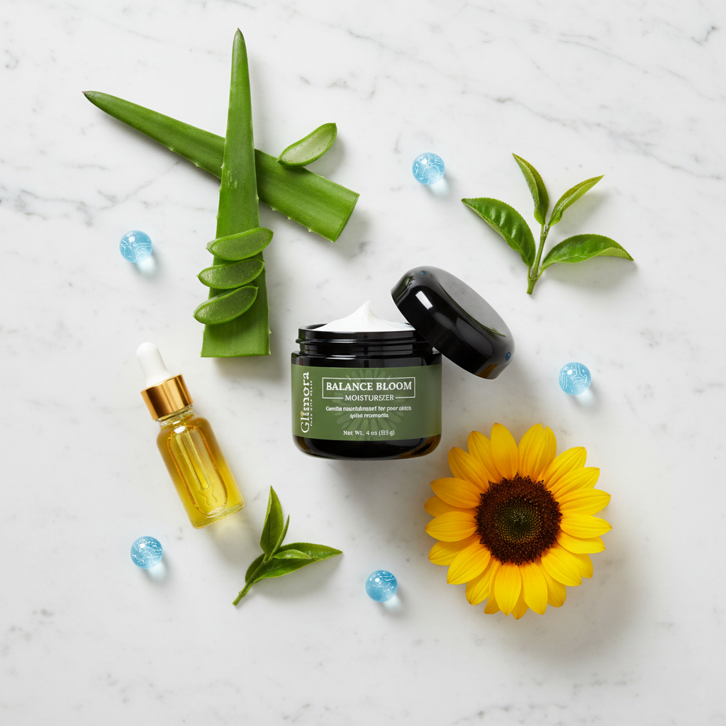 Glimora BalanceBloom Moisturizer | pH Balanced Recovery & Renewal | Made in  USA