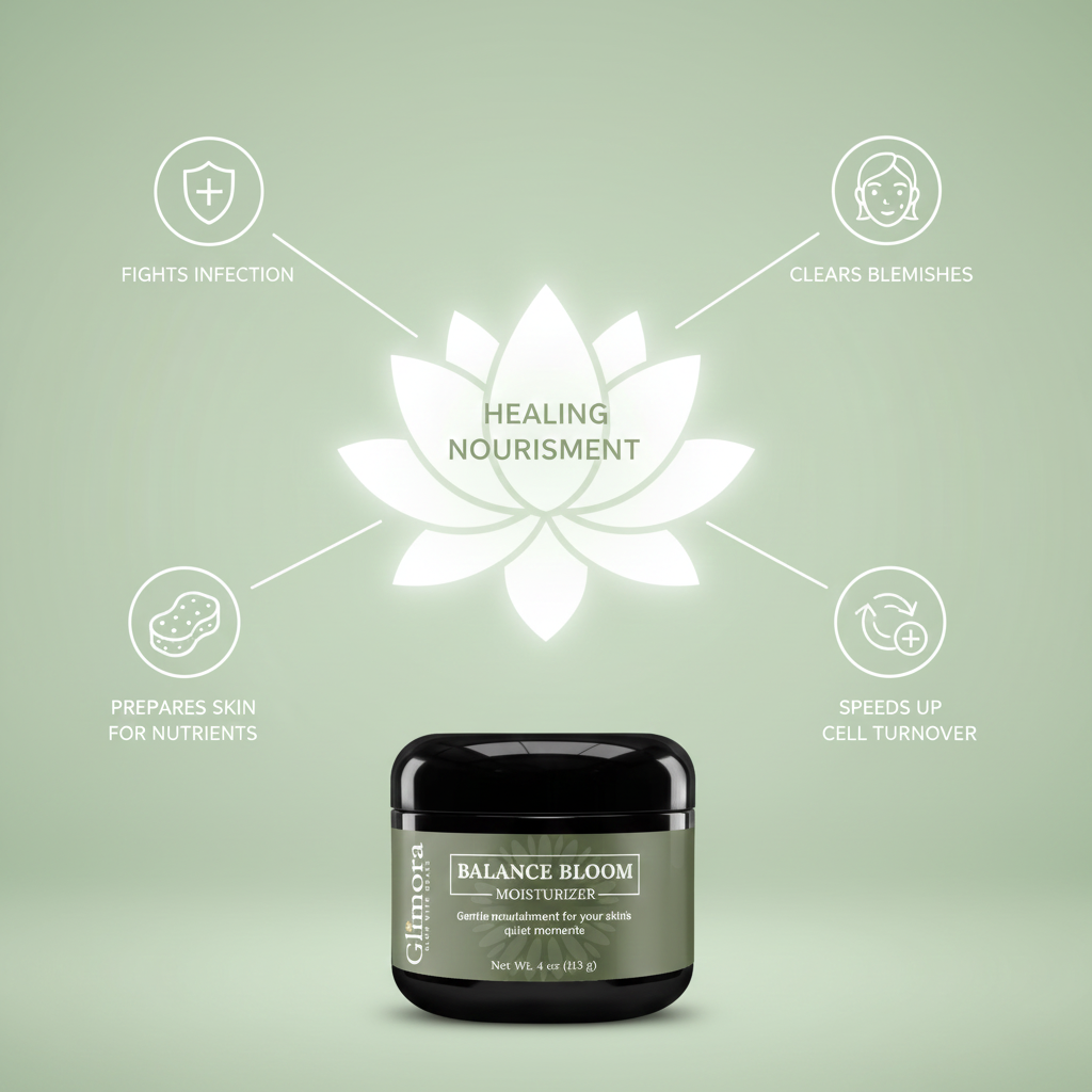 Glimora BalanceBloom Moisturizer | pH Balanced Recovery & Renewal | Made in  USA