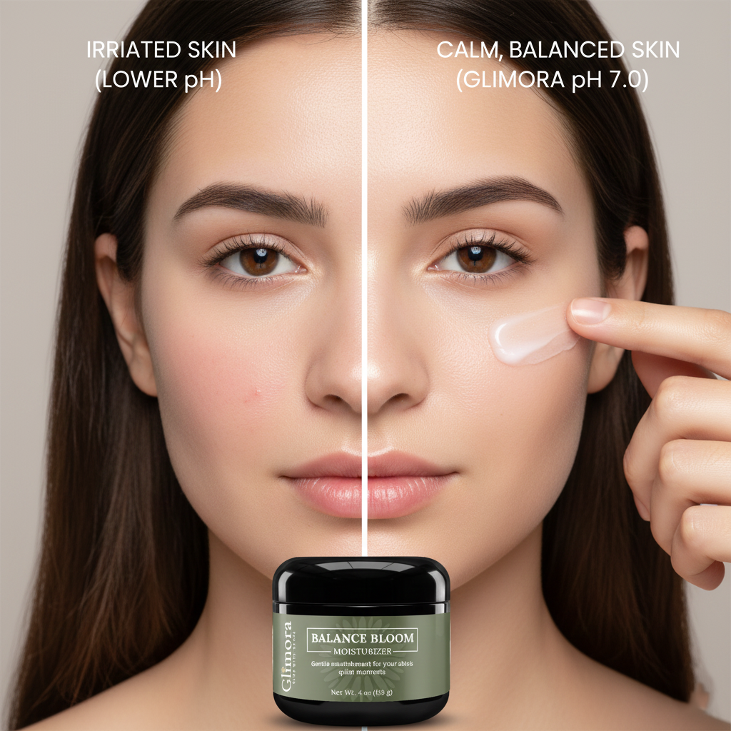 Glimora BalanceBloom Moisturizer | pH Balanced Recovery & Renewal | Made in  USA