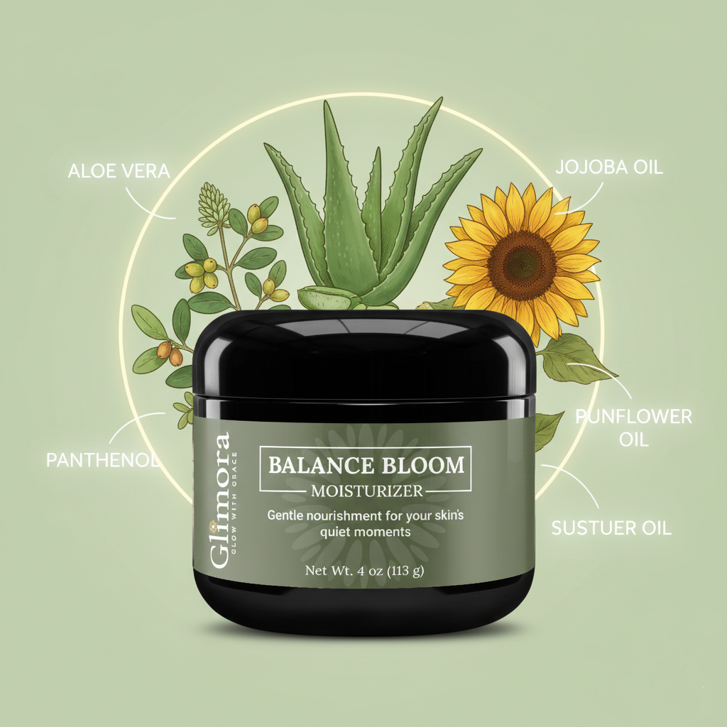 Glimora BalanceBloom Moisturizer | pH Balanced Recovery & Renewal | Made in  USA