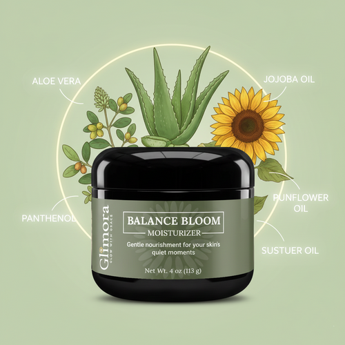 Glimora BalanceBloom Moisturizer | pH Balanced Recovery & Renewal | Made in  USA