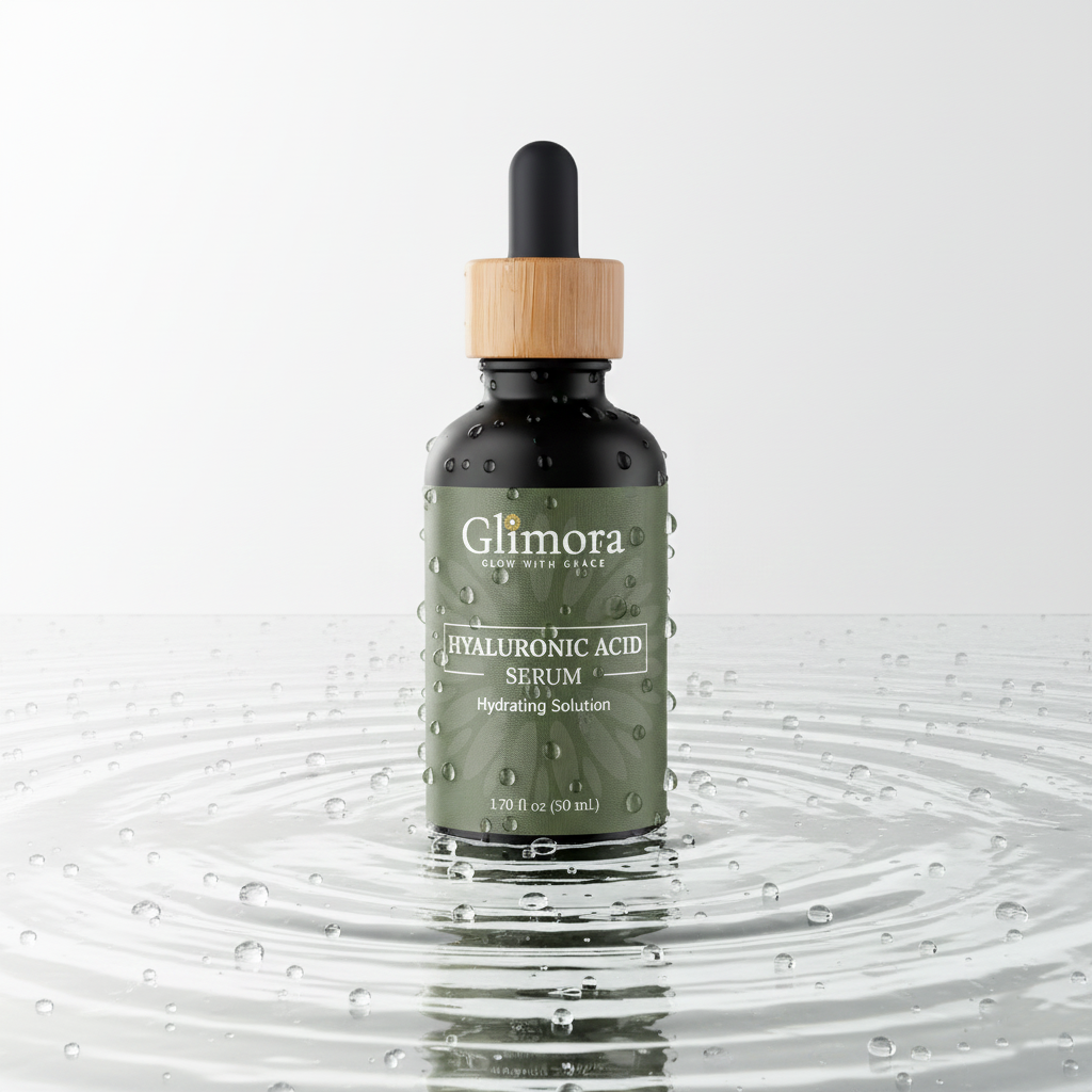Glimora Triple-Weight Hyaluronic Acid Serum | Deep Hydration & Plumping | Made in USA