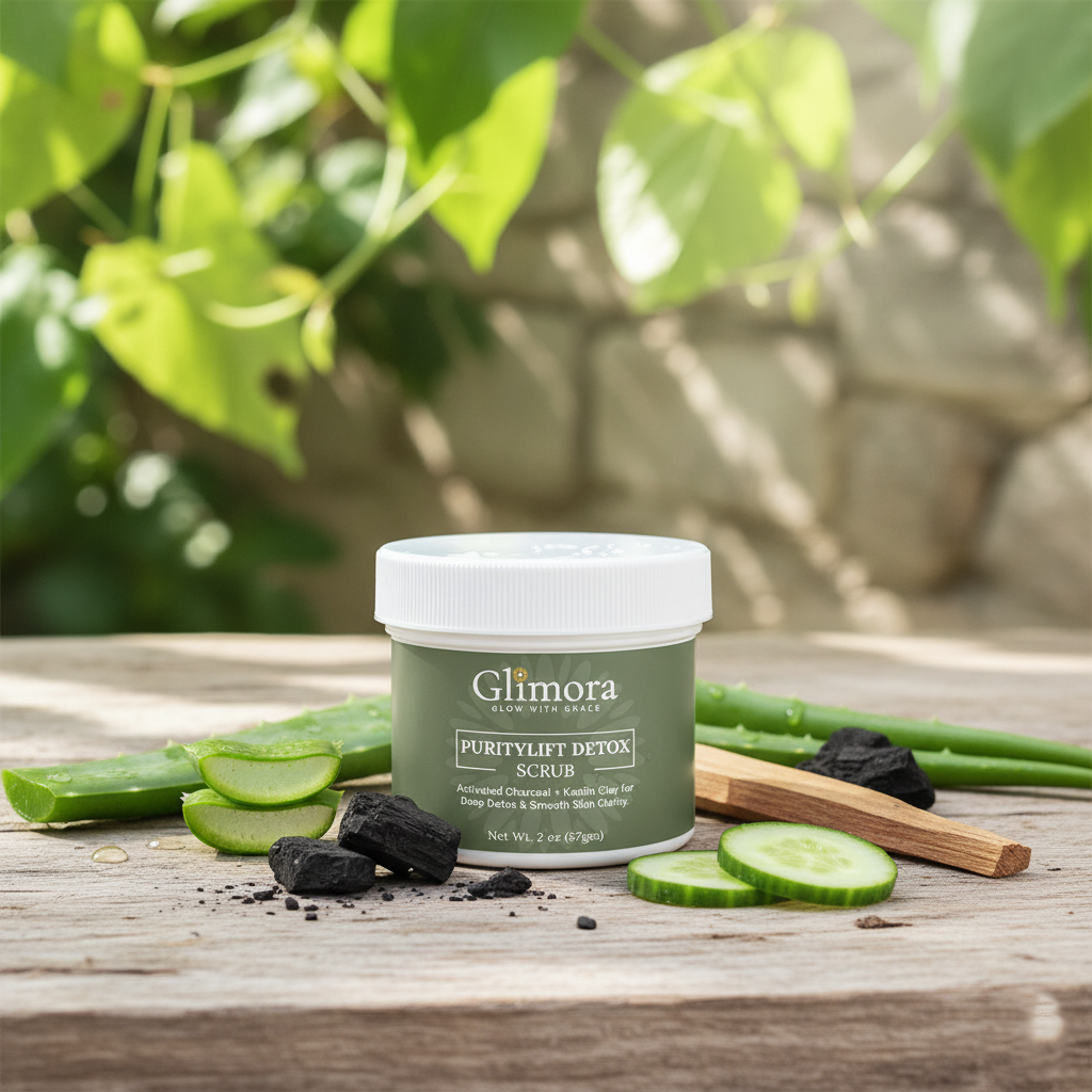 Glimora PurityDetox Scrub | Pore Refining Exfoliant | Made in USA