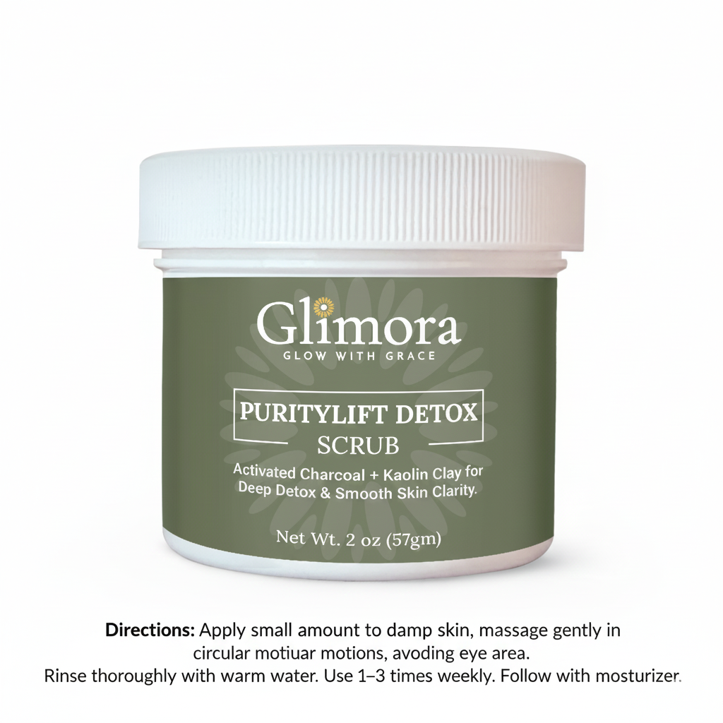 Glimora PurityDetox Scrub | Pore Refining Exfoliant | Made in USA