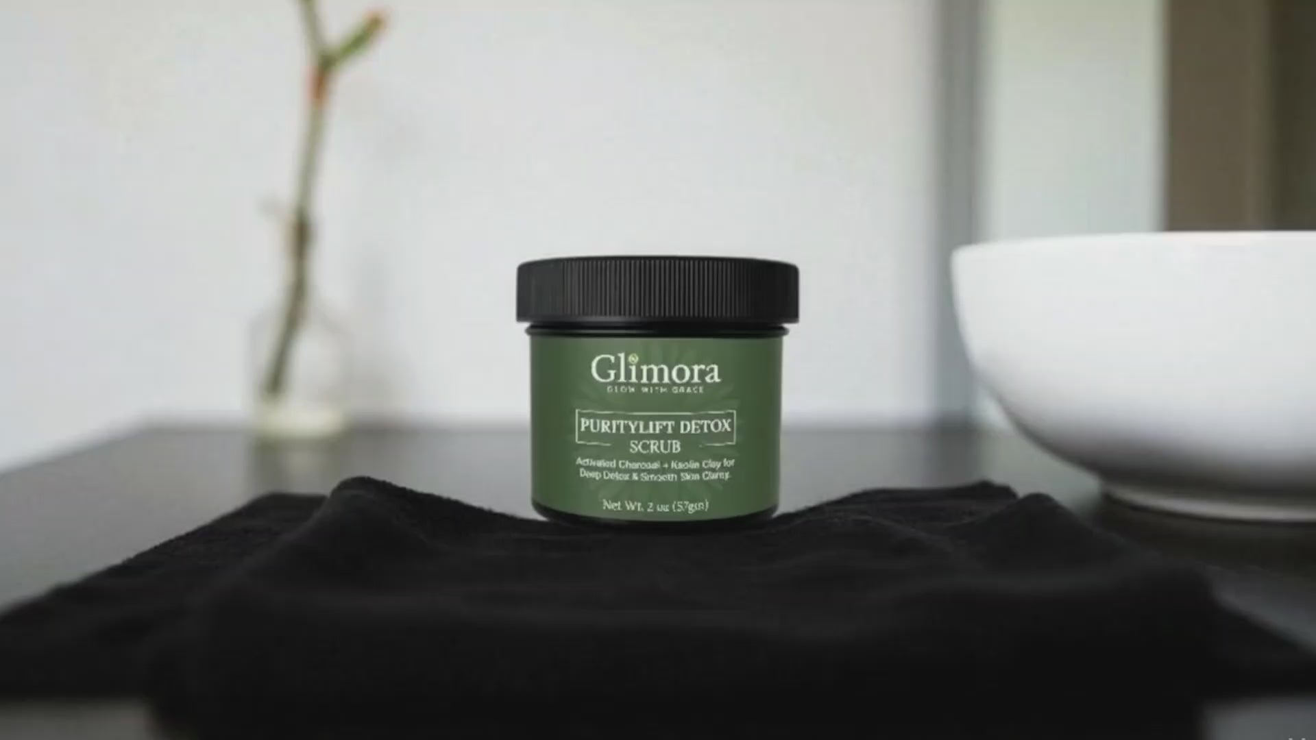 Glimora PurityDetox Scrub | Pore Refining Exfoliant | Made in USA