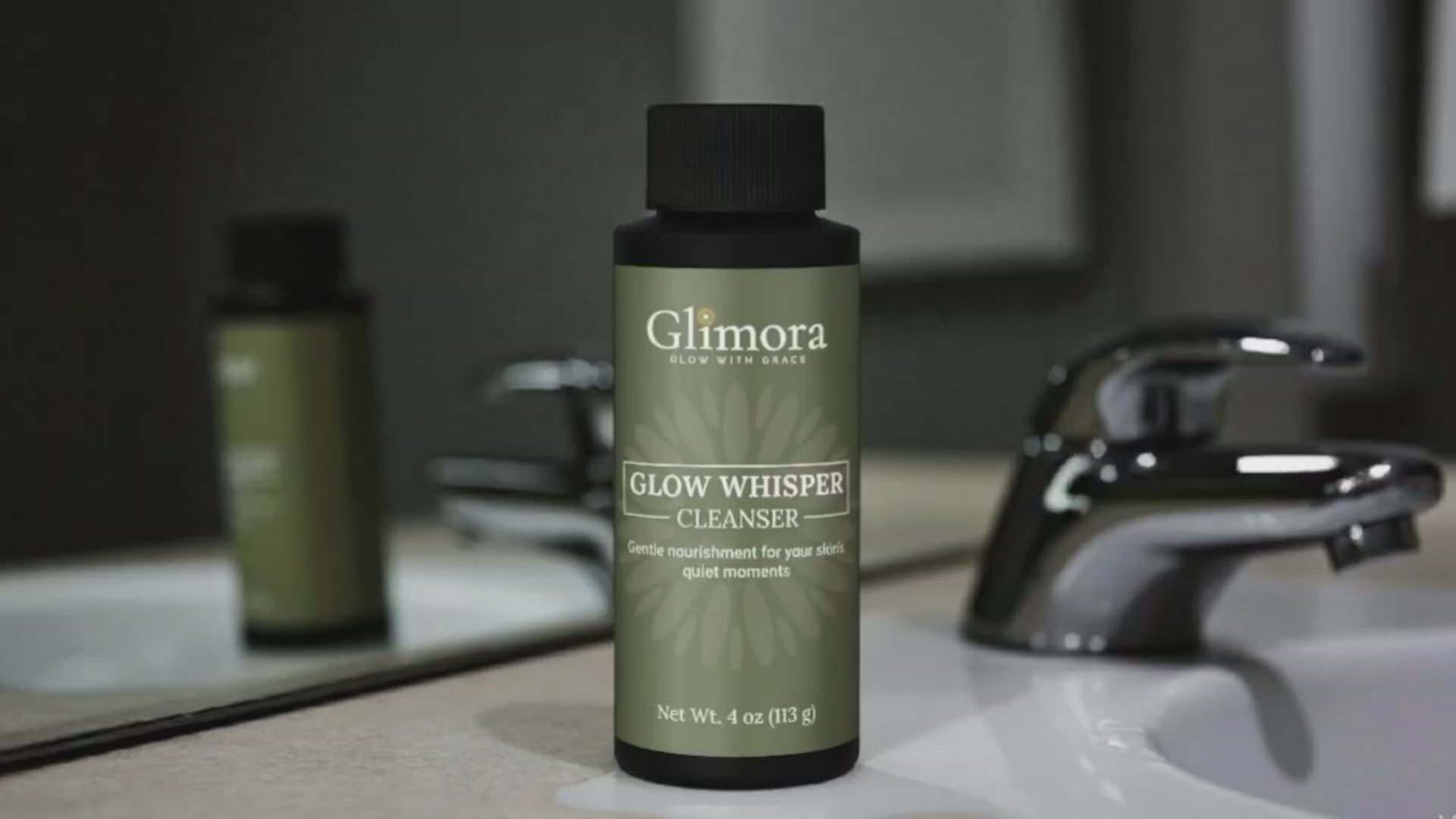 Glimora GlowWhispher Cleanser |  Nourishing Daily Facial Wash | Made in USA
